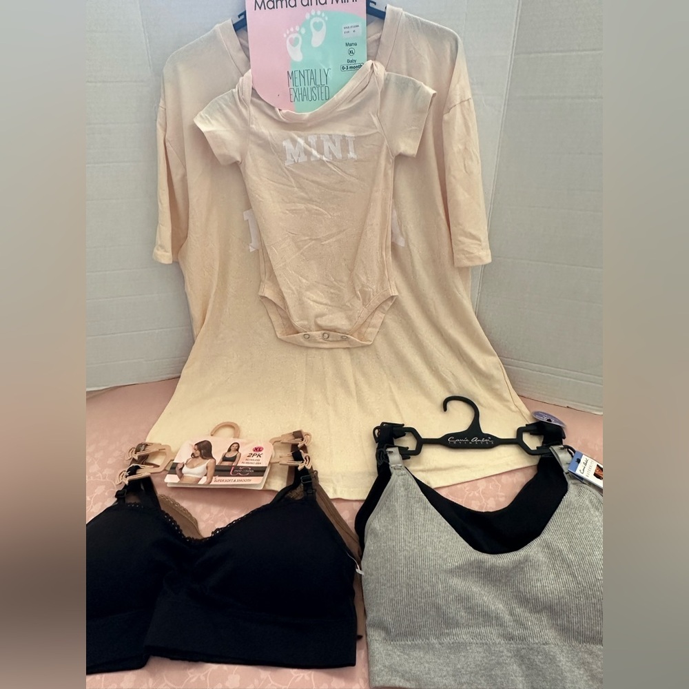 🆕BUNDLE of 3 Carrie Amber & UC Nursing Bras & Mama & Mini Set